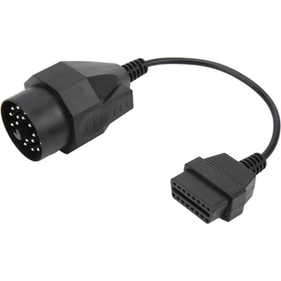 Adaptateur OBD2 20 broches vers 16 broches ABS résistant à la chaleur anti-vieillissement Outil de scanner pour scanner OBDII de voiture gray