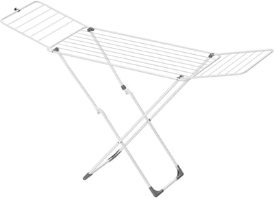 Inklapbaar Droogrek - 50 x 182 x 102,5 cm met 17 Stangen - Binnen en Buiten Gebruik - Ruimtebesparend en Lichtgewicht