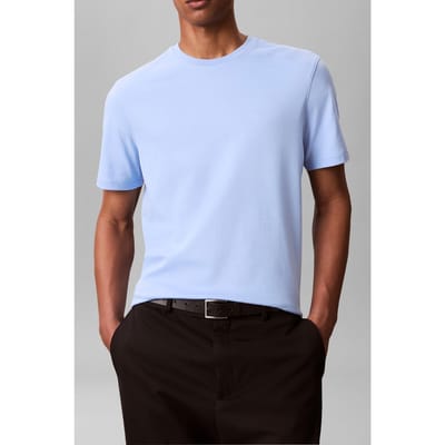 Calvin Klein Ss Supima Chest Embroidery Tee Placid Blue Taglia: L | Magliette basic Outlet | Uomo | Blu