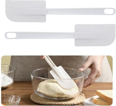 Pastisserie Professionele keukenspatel van rubber, professionele keukenhulp, 24 cm lengte, 9 cm breed, flexibel en duurzaam, voor bakken en koken, hittebestendig