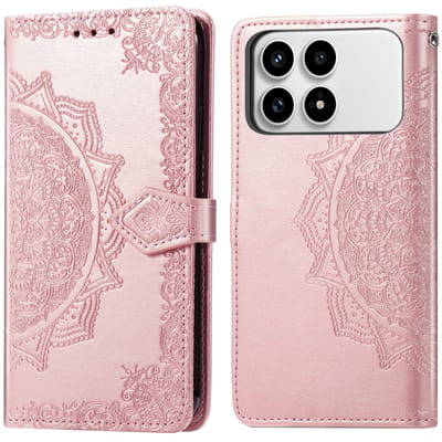 imoshion Hoesje - Geschikt voor Xiaomi Poco F8 Pro - Mandala Bookcase - Rose Gold