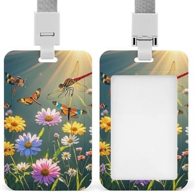 Badgehouders Set - Kaarthouder Lanyard - Werk Organisatie - Push-Pull Ontwerp - 10.9 x 6.9 cm - Multicolor