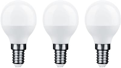 Technik E14 LED Lamp 6W - 490lm - 6000K - Daglicht Wit - LED Kogellamp G45 - Vervangt 45W Gloeilamp - 3 stuks