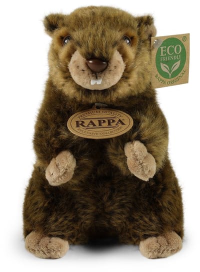 Rappa ECO knuffel marmot 17 cm - realistische knuffel van recyclede PET flessen - bruin
