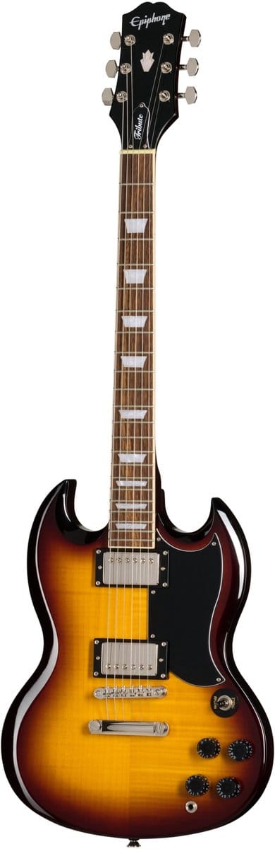 Epiphone SG Tribute Plus Vintage Sunburst - Double Cut modellen