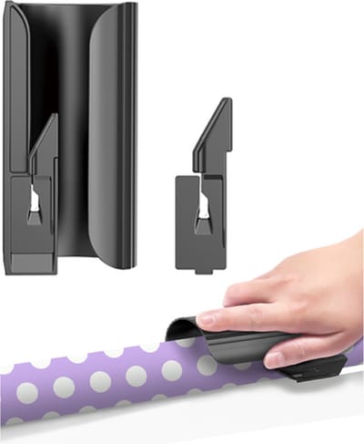 Inpakpapier Snijder - Cadeaupapier Snijder - Cadeaupapier Hulp Rol Snijder - Home Office Rolsnijmachine - Cadeaupapiersnijder - Kadosnijder - Rolsnijder Papier - Zwart - 1 Stuk