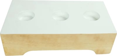 Fine Asianliving Japandi Kaarshouder Mangohout Handgemaakt Wit B26xD13xH7cm