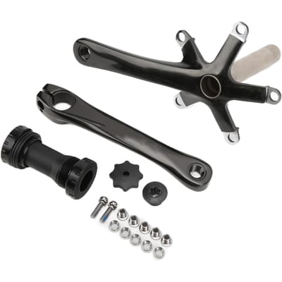 Fietscrankstel Aluminiumlegering Crank Hoge Sterkte Mountainbike Crankstel met Bottom Bracket Kit gray