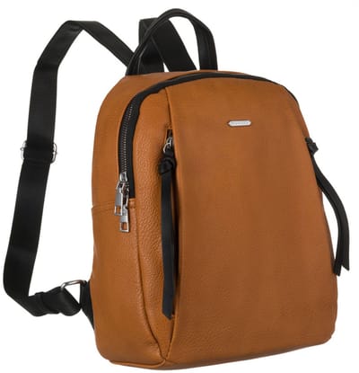 Rovicky Serie - Dames Stads- en Sportieve Rugzak - Ecologisch Leer - Universeel - Zilver Beslag