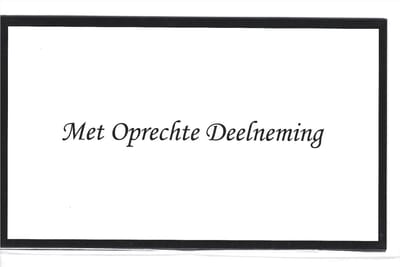 Wenskaart Condoleancekaarten Rouwkaarten 24 stuks.