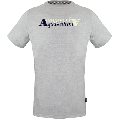 Aquascutum Reflection Logo grijs T-shirt