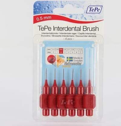 TePe Interdentale Ragers Origineel 0.5 mm Rood - 6 stuks