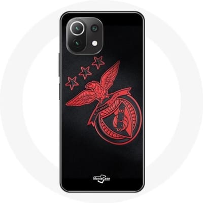 Xiaomi Mi 11 Lite hoesje slb benfica zwarte achtergrond