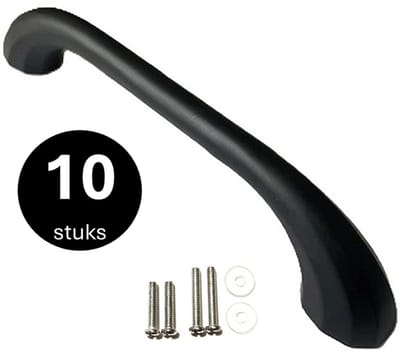 MSQDESIGN - Handgrepen zwart 128mm -10 stuks- Handgrepen keukenkast - Handgrepen kast - Meubelgrepen - Keukengreep zwart - Kastgrepen - Handgrepen keukenkastjes - Meubelgreep - Handgrepen voor deurtjes - handgreep keukenkast zwart - Deurgreep
