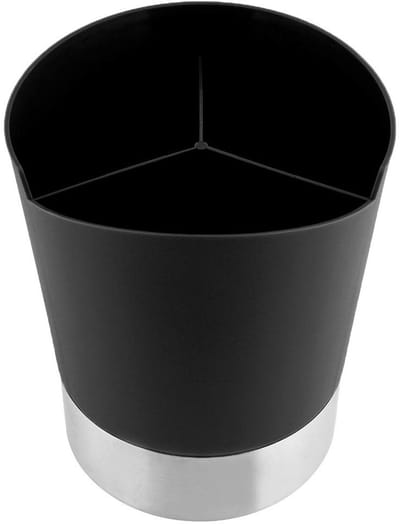 Dailygoods- Bestekhouder - Roestvrij Staal - Multifunctioneel - Keukengerei Houder - Lichtgewicht - 12x14,2x16,8cm - Elegante Opslagoplossing - Bestekorganizer