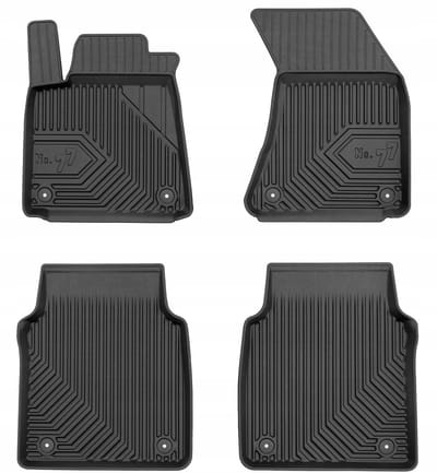 Frogum No.77 Automatenset - Geschikt voor Audi A8 D4 Long / LWB (2009-2017) - 4-delig - Perfecte Pasvorm - TPE Rubber - Hoge Rand 4cm - Geurloos - Zwart
