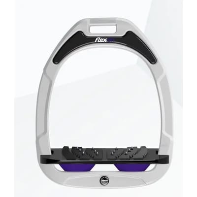 Ultra Grip Verstevigde Veiligheidsbeugels Wit/Zwart/Paarse Flex-On Green Composite