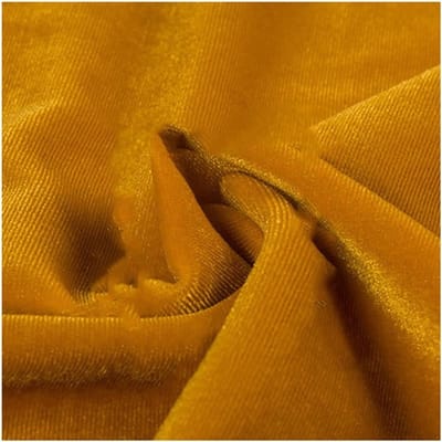 Gouden Gele Velours Stof van 160 cm Breed voor Naaien, DIY Gordijnen en Meubelbekleding, Shiny en Elegant Stretch Velvet