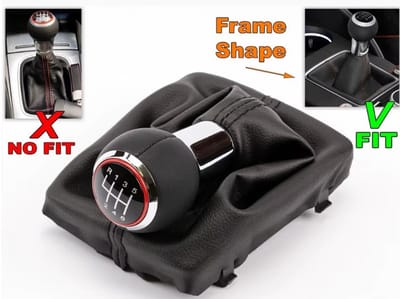 Pookknop set Audi A3 BJ Vanaf 2012/2013 (6 Versnellingen)