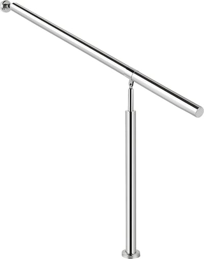 Trapleuning - 150cm - Balustrade voor 1-2 tredens - Houders - Leuningen voor Trappen - Staal - Met trapleuninghouders