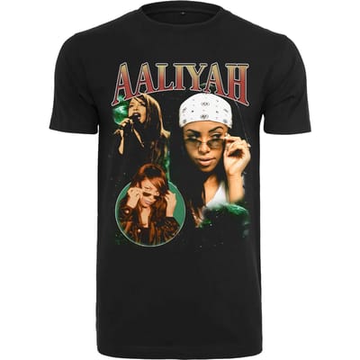 Mister Tee - Aaliyah Retro Heren T-shirt - XS - Zwart