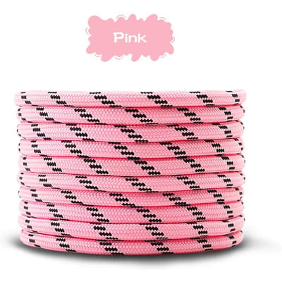 2 Paar Werkschoenen Schoenveters Diameter 4,5 mm Heavy Duty Wandelschoenveters voor Mannen Vrouwen Rond Duitse Trainingsschoenveter 100cm roze
