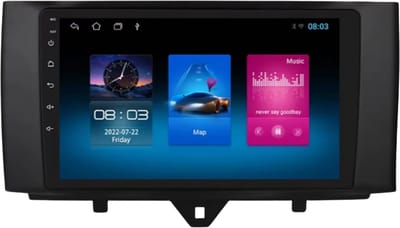 Autoradio met bluetooth - Carplay - Voor Smart Fortwo 451 (2010-2015) - Geschikt voor Apple en Android - Stereo - Navigatie - Navigatiesysteem auto - 1GB 16GB