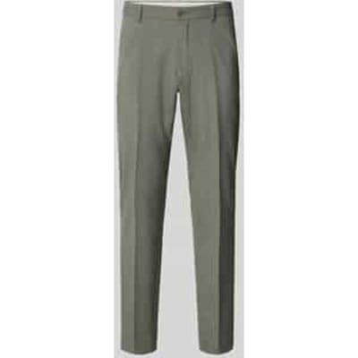 regular fit pantalon met viscose en met wol