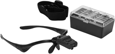 LED Vergrootglas - Horlogemaker Juwelier - Gedetailleerd Werk - 5 Verwisselbare Lenzen - 3.5x Vergroting - Wit