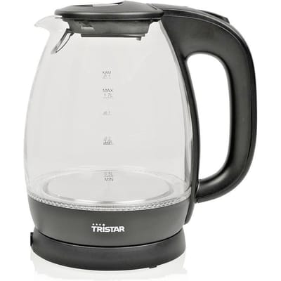 Tristar Waterkoker WK-3405 Glas - 1,7 Liter - 2200W - RVS Verwarmingsplaat - LED Verlichting