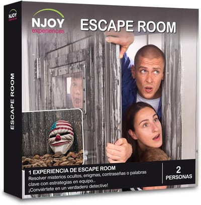 Geschenkdoos Ervaringen - Cadeau Idee - Ontsnappingsspel Spelen - Eén Belevenis Twee Personen - 17x17x3 cm