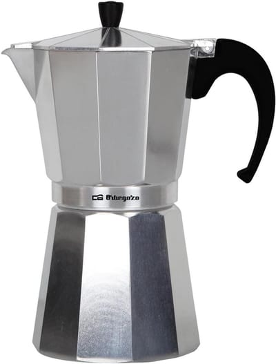Koffiezetapparaat - Moka Pot - Koffie Zetten - Aluminium - 14 Koppen - Zwart