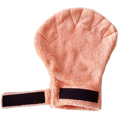 Slijtvaste Anti-Bijt Handschoenen Zacht Comfortabel Huisdieren Kalmerende Slaaphandschoenen Fluweel Waterabsorberend Suikereekhoorn Verbindingshandschoen brown