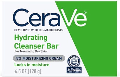 CeraVe Hydrating Cleanser Bar - 5% Moisturizing Cream - Douchezeep - Lichaam & Gezicht - 128g