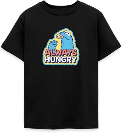 Sesamstraat Koekiemonster Altijd Hongerig T-Shirt Tiener