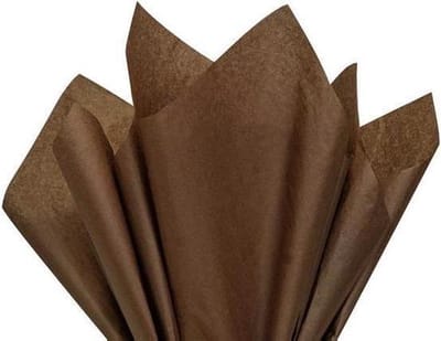 Zijdepapier Donkerbruin - 50 x 75 cm - 17 gr - 240 vel Vloeipapier Bruin