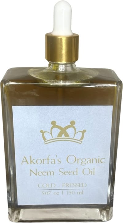 Organic Unrefined Cold Pressed Neem Seed Oil 150 ml/ Puur Biologisch ongeraffinieerd neemzaadolie neemolie
