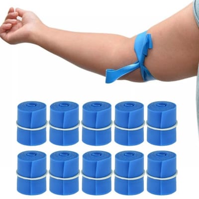 10 Rollen Wegwerp-Toerniquets Elastische-TPE Toerniquets Latexvrije Toerniquets EHBO-Toerniquets voor Buitengebruik Actief