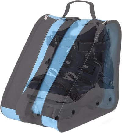 Schoenentas - Schaatsen tas - Sport spullen vervoer - Verstelbare band - 20 x 39 x 38 cm - Blauw