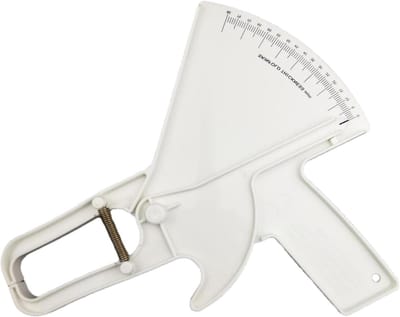 Lichaamsvet Meter - Huidplooimeting - Voortgang Bijhouden - Veer Ontwerp - 0-80 mm - Wit