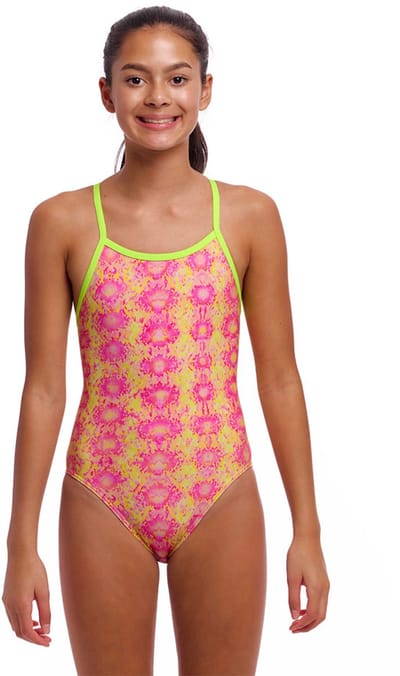 Funkita Single Strap Zwemkleding Roze 10 Years Meisje
