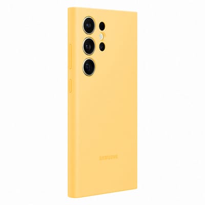 Samsung Silicone Case - Geschikt voor Samsung Galaxy S24 Ultra - Yellow