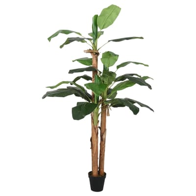 vidaXL - Kunstplant - bananenboom - 19 - bladeren - 180 - cm - groen