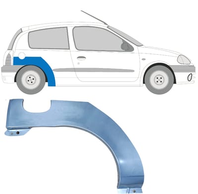 Reparatiepaneel achterspatbord voor Renault Clio II 1998-2012 / Rechts