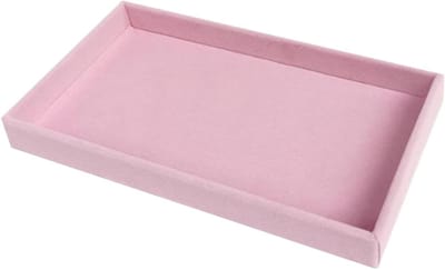 Fluwelen Sieradenbakje - Opbergdoos Sieraden - Accessoires Organiseren - Flexibele Indeling - 21 x 12.5 cm - Roze