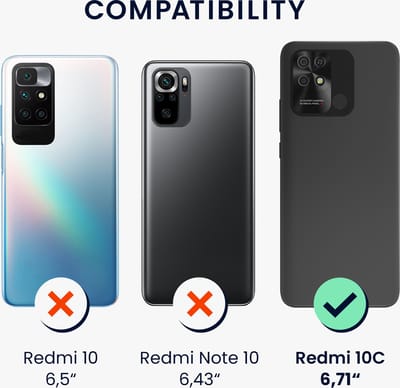 kwmobile telefoonhoesje geschikt voor Xiaomi Redmi 10C - Hoesje voor smartphone - Back cover in leisteen