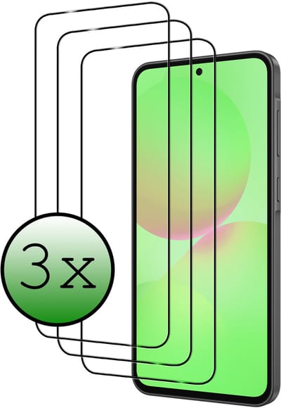 Screenprotector - 3 Stuks Geschikt voor Samsung Galaxy A36 - Full Cover - Beschermglas - Gehard Glas - Tempered Glass - Screen Protector