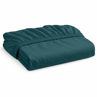 Decoware Hoeslaken Jersey - Petrol - Katoen - Elastisch - 90x200 cm - Geschikt voor matrassen tot 25 cm