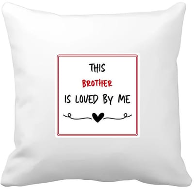 Akyol - this brother is loved by me Kussen hoes - Broer - iemand die houdt van zijn broer - verjaardag - cadeautje voor broer - broer artikelen - kado - geschenk - 40 bij 40 cm