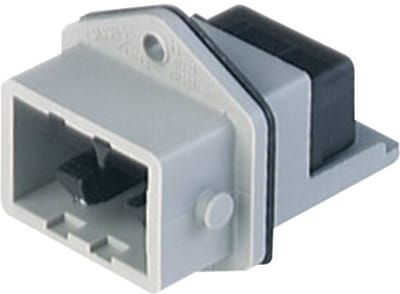 Hirschmann 931 697-106-1 Netstekker STASEI Stekker, inbouw verticaal Totaal aantal polen: 5 + PE 6 A Grijs 1 stuk(s) Piece